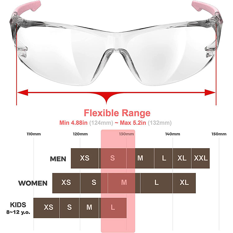 Anti Fog Wrap-Around Clear Scratch Resistant Industrial Safety Google Eye Protection