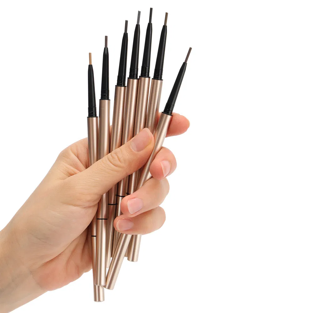 Ultra-Fine Eyebrow Pencil Customized White Box 7 Colors Eye Brow Pen Long Lasting Private Label Eyebrow Pencil