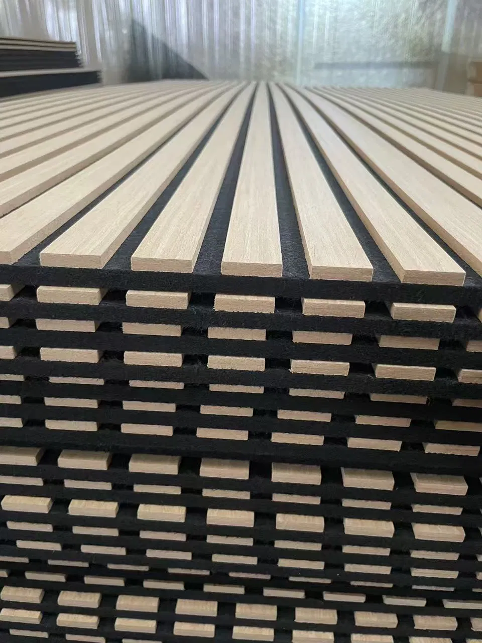 Modern Wood Acoustic Wall Panel Soundproof Material for Music Room Studios Hotels Apartments-Model Number Akupanel