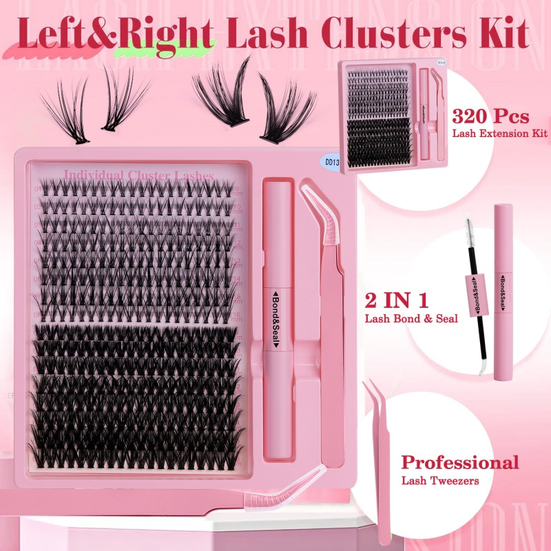 DIY Lashes Clusters Eyelash Extension 9-16mm