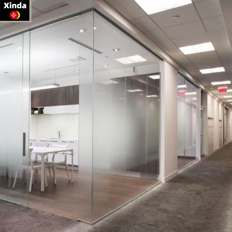 Aluminum Framing Glass Door Fixed Aluminum Partition Wall for Front Door