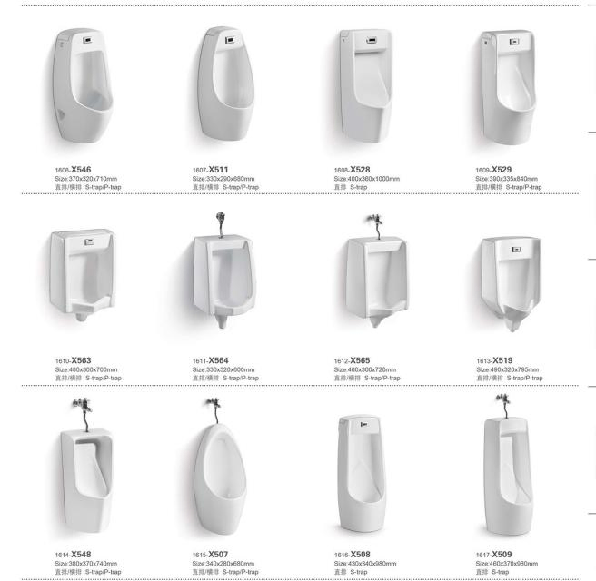 Bathroom Ceramic Urinal Automatic Sensor Wall Mounted Urinoir for Male Men Wall Hung Urinal