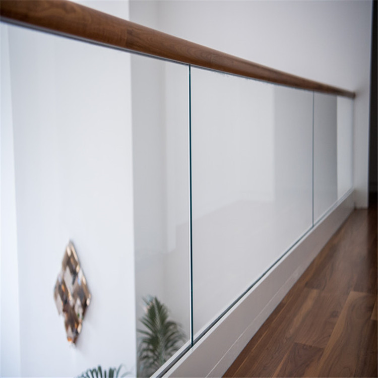Aluminum U Channel Glass Railing for Frameless