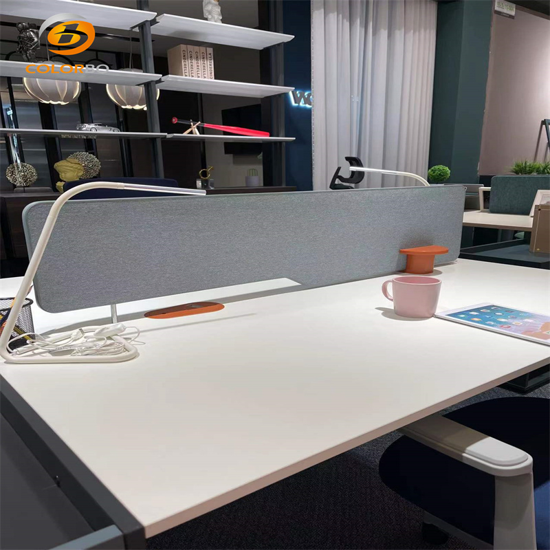High Quality Sound Absorption Color Customized New Material Acoustic Desk Screen