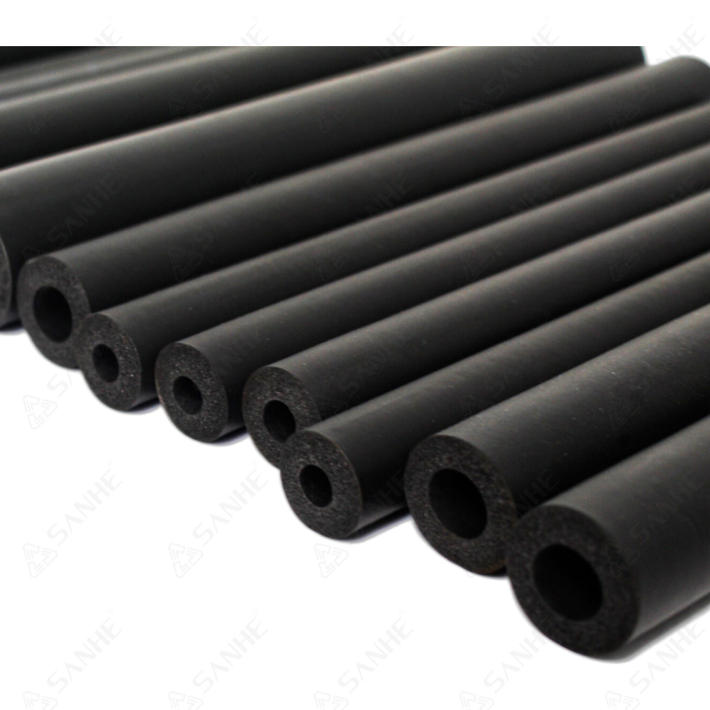 HVAC Air Conditioner Black Rubber Foam Tube Sh-1-1/8 Insulation Pipe for Copper Tube