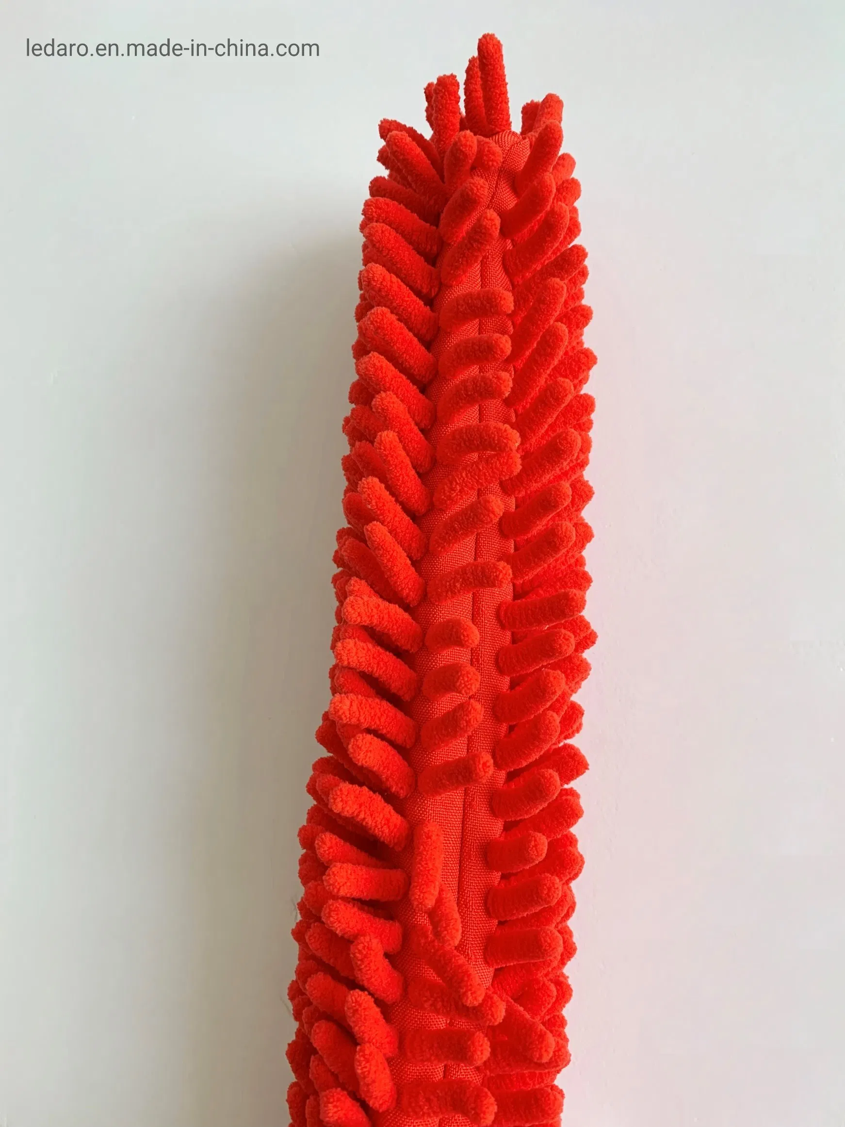 Chenille Duster with Chenille Refill Double Sides Flat Bendable Duster Head and Long Telescopic Metal Handle for Home and Office Cleaning