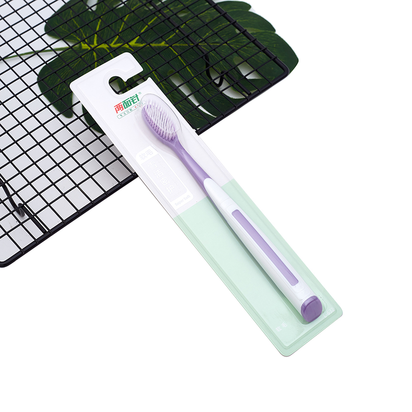 Custom New Design Deep Cleaning Very Soft Bristles Big Head Plastic Manual Home Adult Toothbrush
