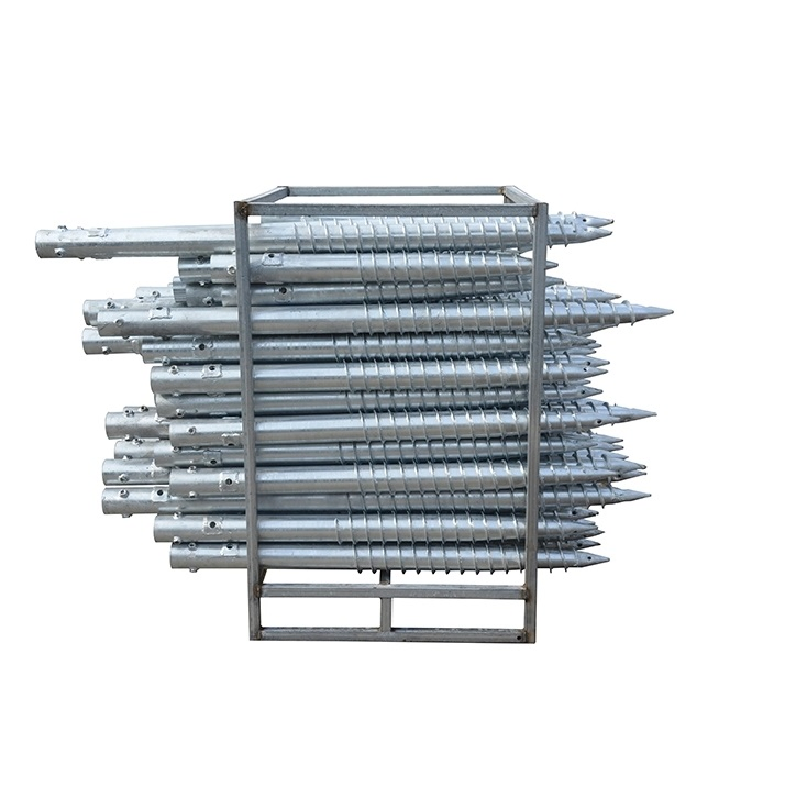 No Dig Safety Features Ground Screw Pole Anchor Plug