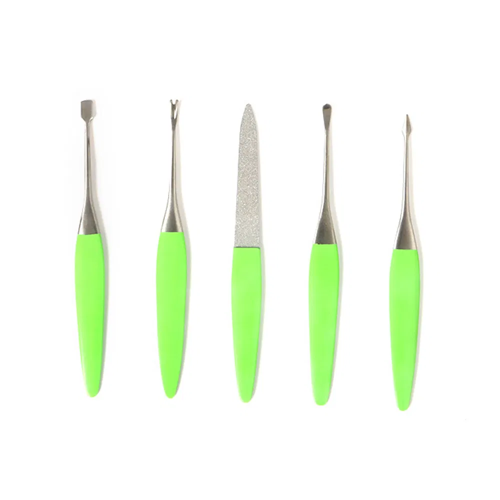 Manicure and Pedicure Care Supplies Wholesale Nail Art Products Skin Remover Cuticle Pusher Tools Kit