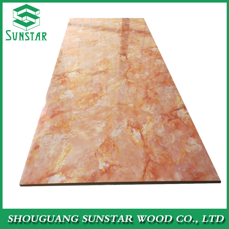 9mm 12mm 15mm 18mm Designed Wood Grain Color Melamine Plywood for Furniture