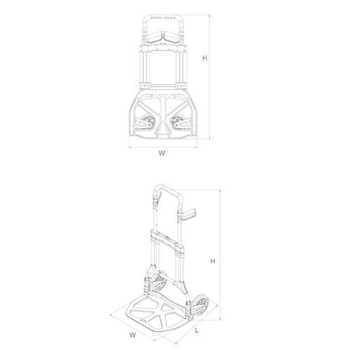 Supermarket Foldable Luggage Trolley/Folding Han Dtrolley Hand Truck for Sale Gzs200A