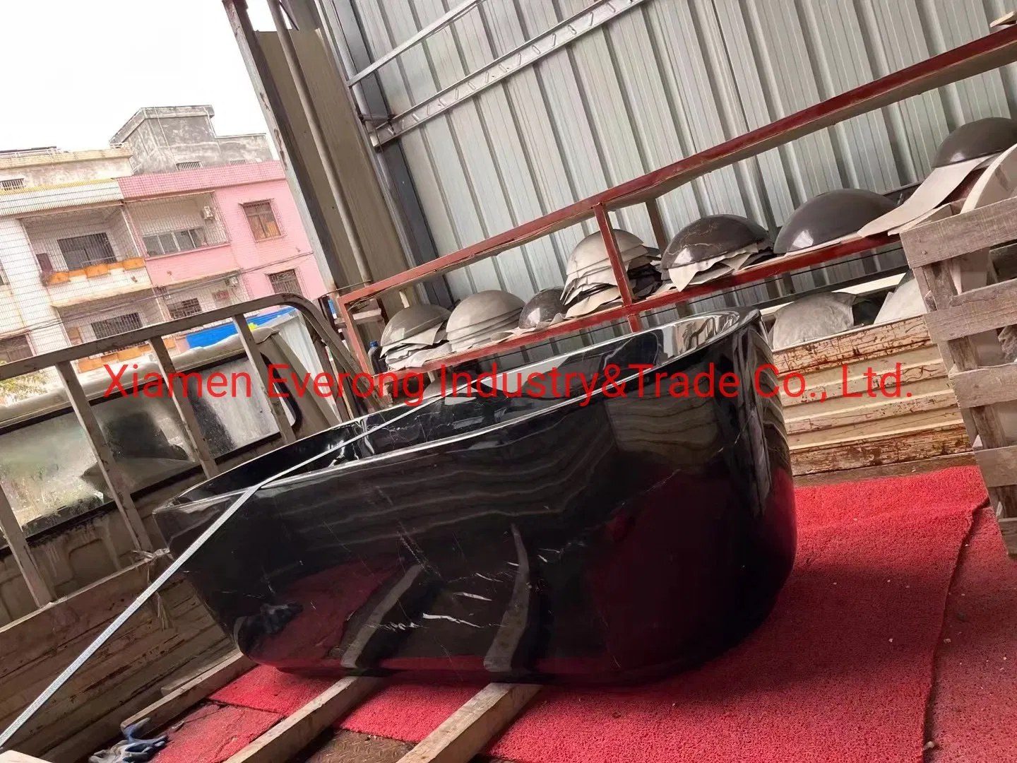 Черная мраморная ванна Nero Marquina