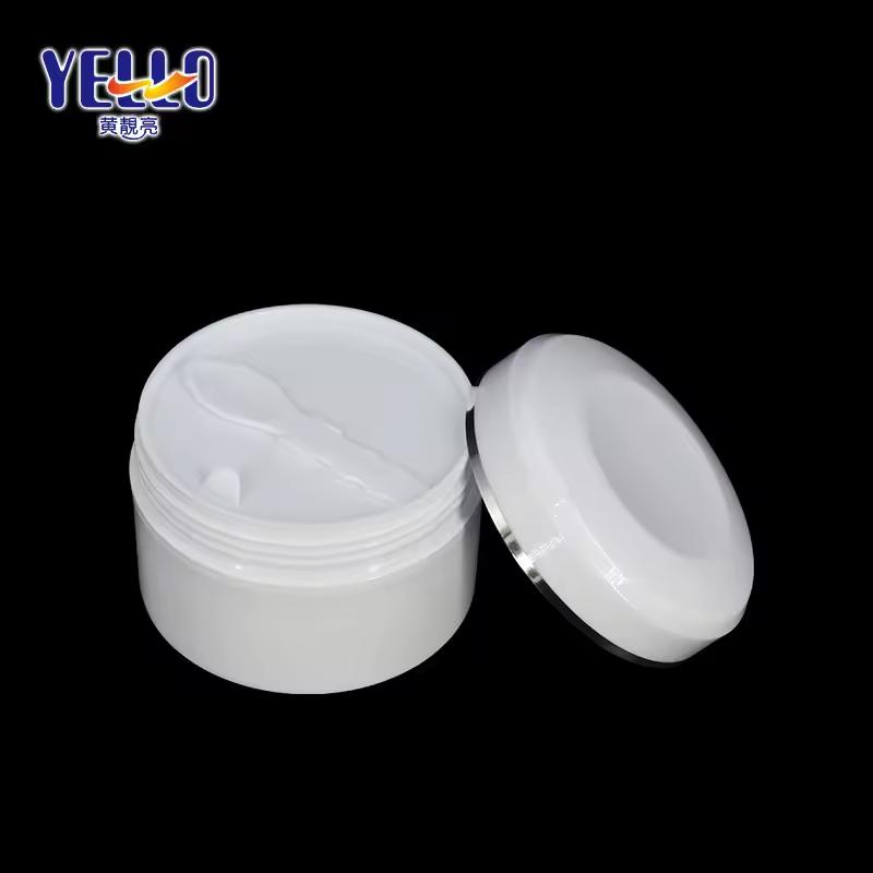 Wholesale Cosmetic Packaging Skincare Plastic 30ml 50ml 100 Ml 200ml 500ml Cream Jars with Spoon