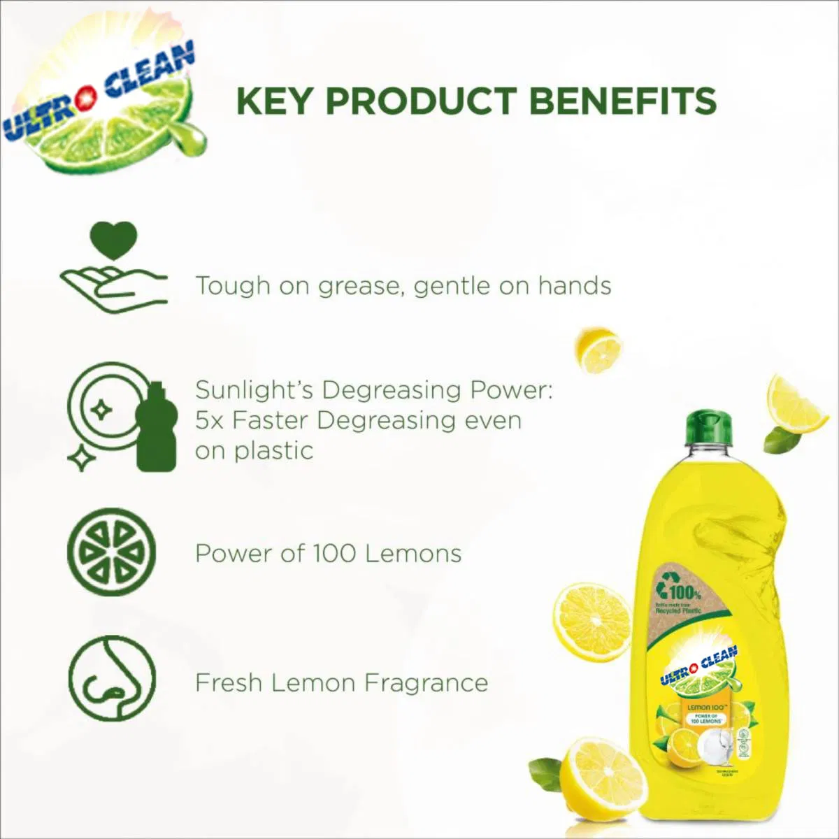 1L Lemon Natural Ingredients Dishwashing Liquid