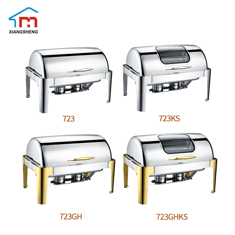 Xiangsheng Roll Top Stainless Steel Chafer Dish Restaurant Catering Set for Sale