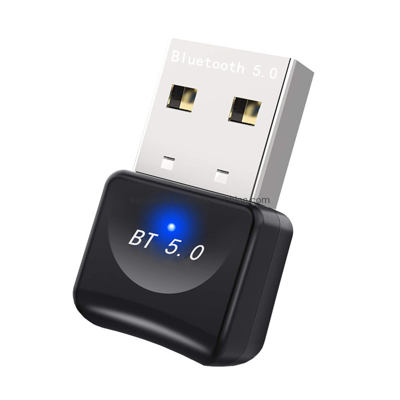 Bt5.0 Bluetooth Computer Adapter USB Dongle for Windows 10/8/8.1/7 PC Bluetooth Transmitter