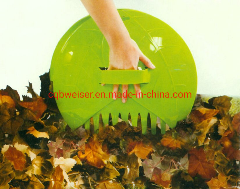 Plastic Garden Lawn Grass Hand Rake Leaf Grabber Scoops