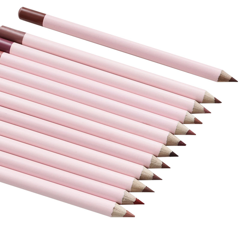 Custom Logo Private Label Waterproof Pigment Nude Lip Liner Pencil