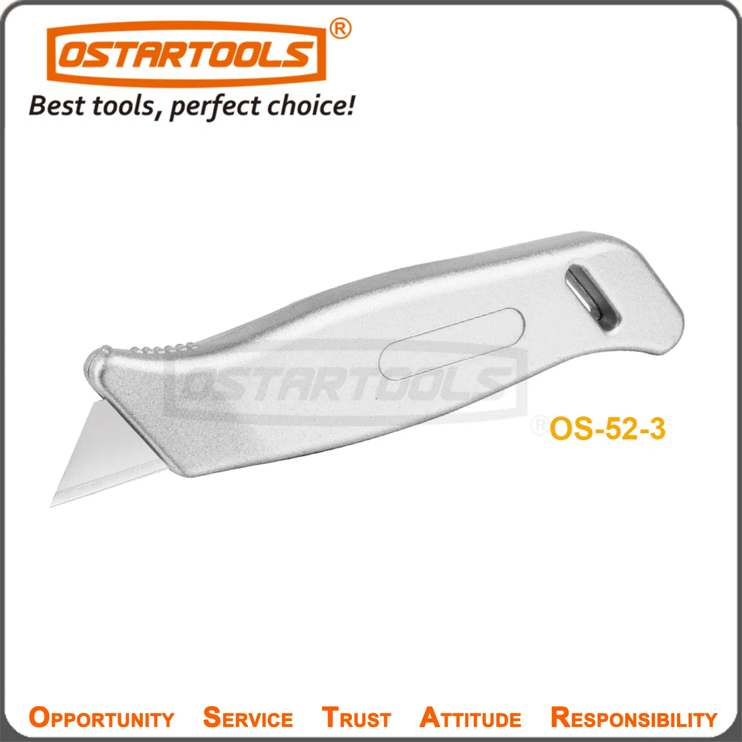 Ergonomic Snap-off Utility Knife with Zinc TPR Grip