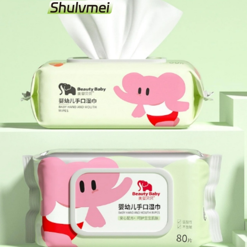 Free Samples Hot Sales 100% Biodegradable Baby S Wet Wipes 80 PCS Unscented Eco-Friendly Healthy and Safe Wipes