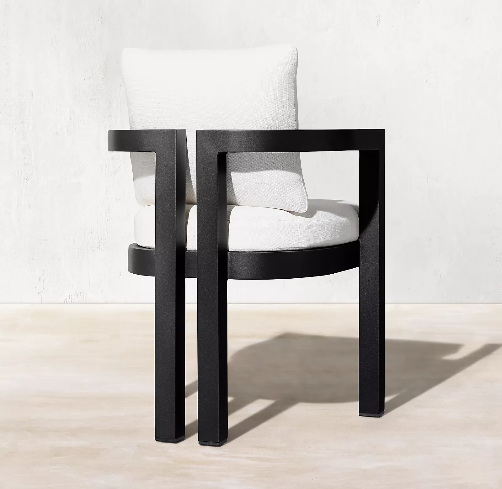 Стул обеденный алюминиевый металлический