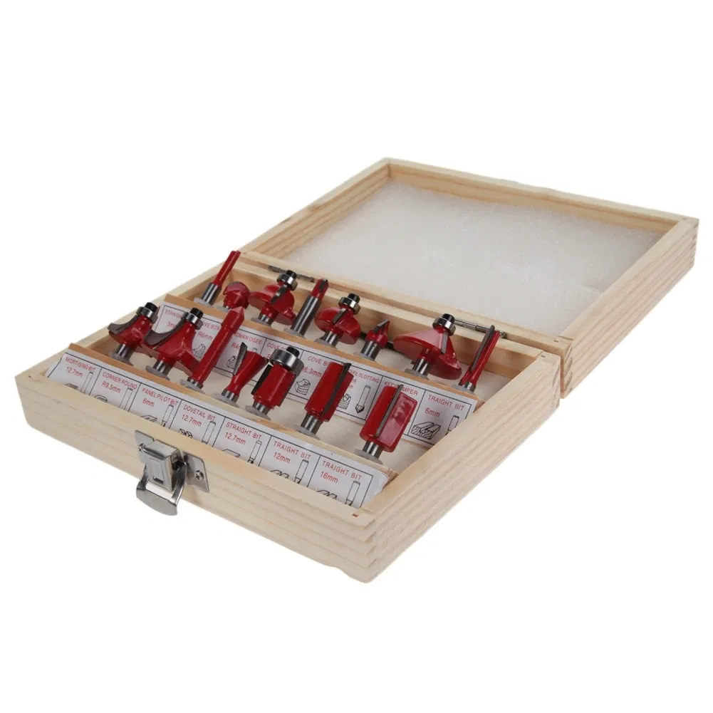 Набор фрез Hautine для деревообработки, 15 шт