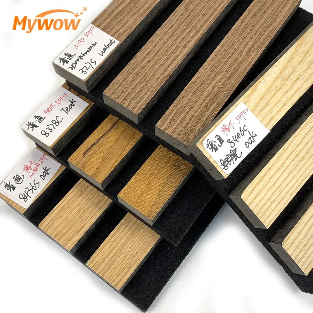 Soundproof Fire Retardant Wood Veneer Wood Fiber Acoustic Wall Panel