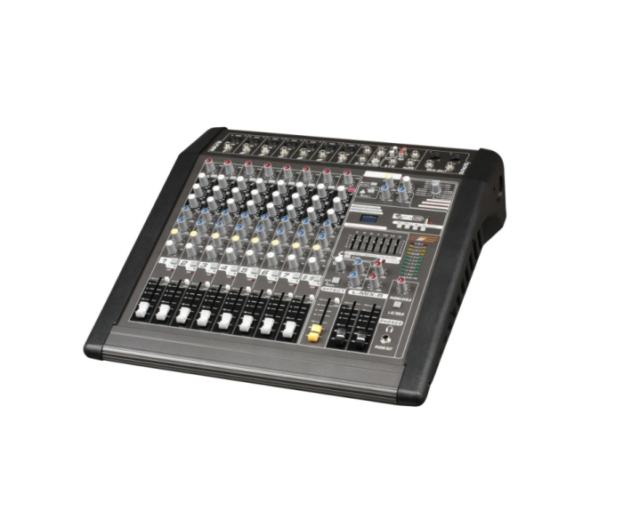 9-канальный DJ микшер с усилителем 350Вт