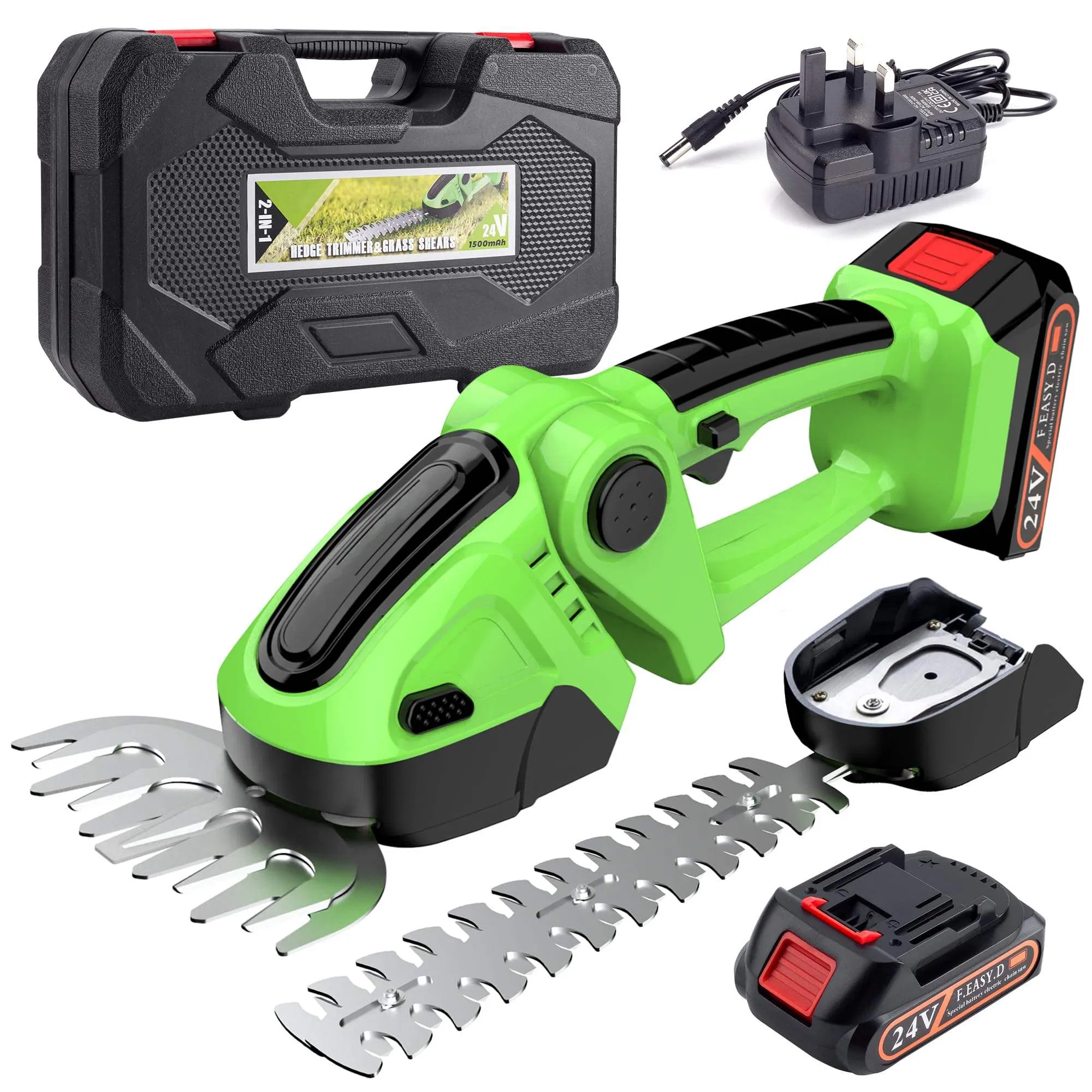 Compatible with Dewalt 24V Max Battery Electric Grass Trimmer, Bush Grass Shears Cordless Hedge Trimmer