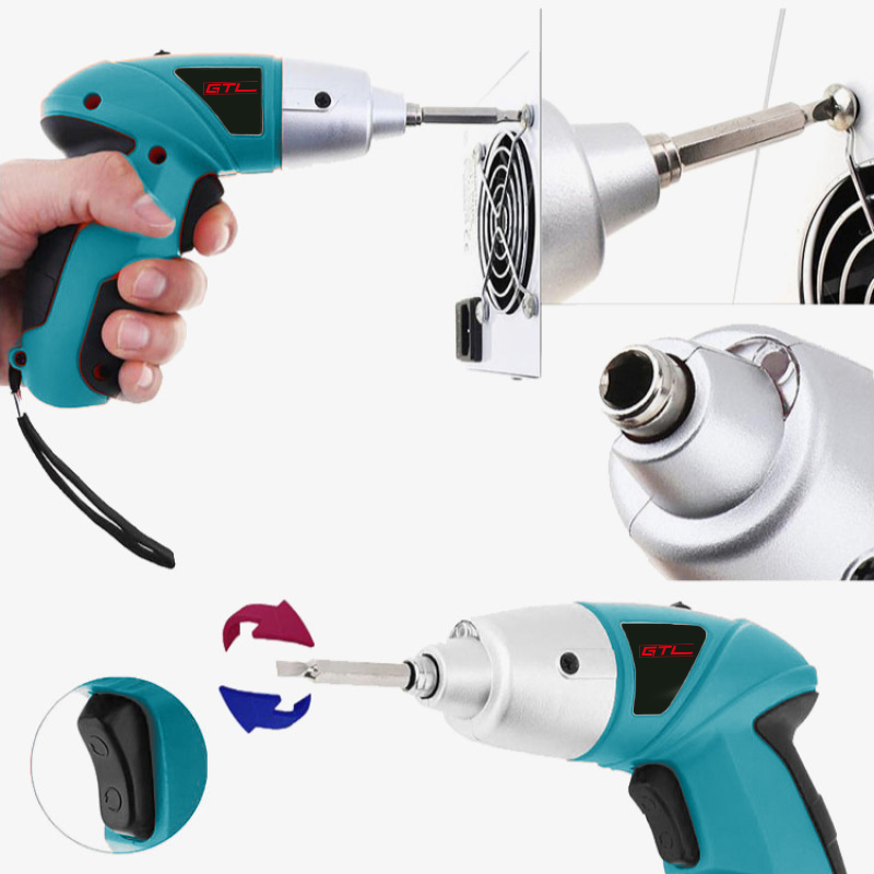 Portable DC3.6V Lithium-Ion Cordless Screwdriver with Versatile Accessory Options for Household and DIY Use - Model CDS001