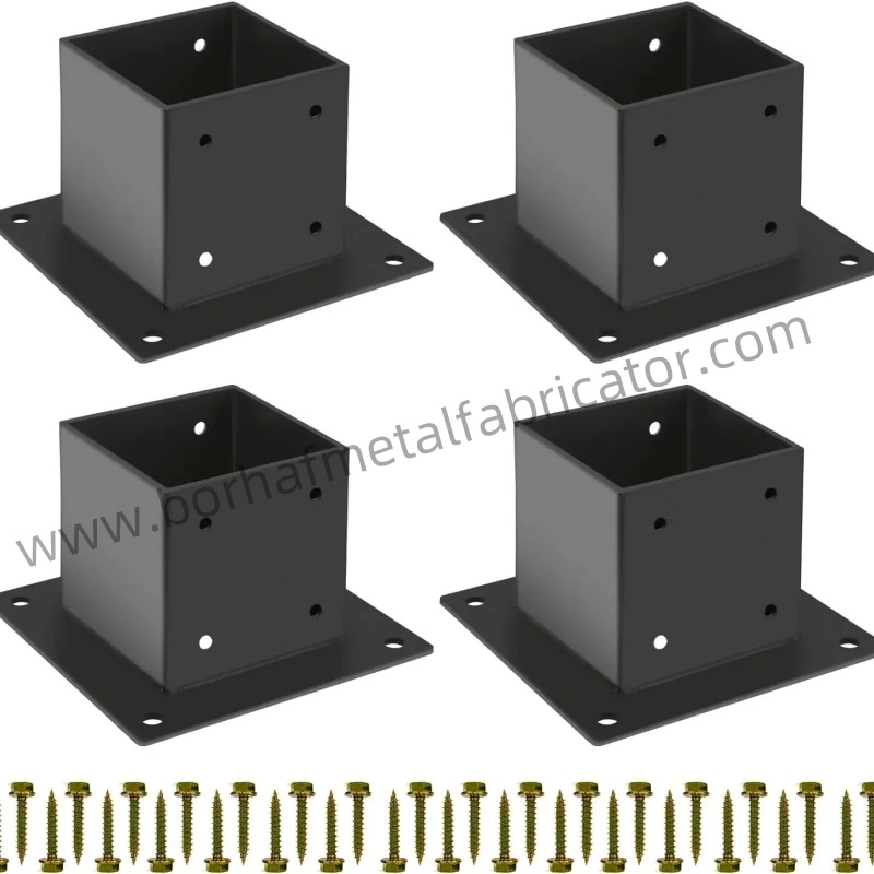 Modular Sizing Steel Pergola Brackets for 4 X 4 Wood Posts