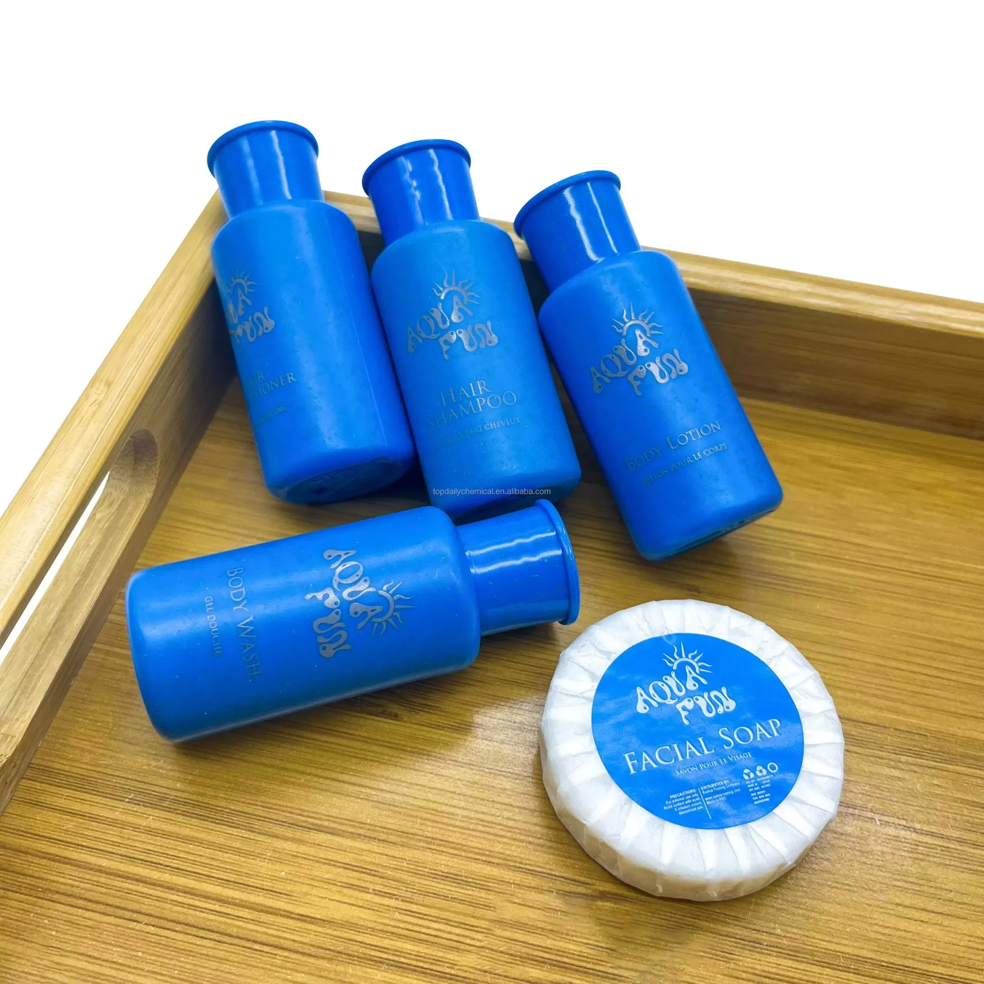 Eco Biodegradable 40ml Shampoo Wheat Straw Plastic Disposable Hotel Amenities