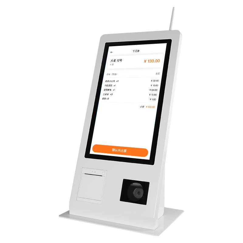 15.6inch Touch Screen Self-Service Payment Kiosk Terminal POS System NFC Payment 58mm Printer Qr Scanner Restaurant Ordering Machine
