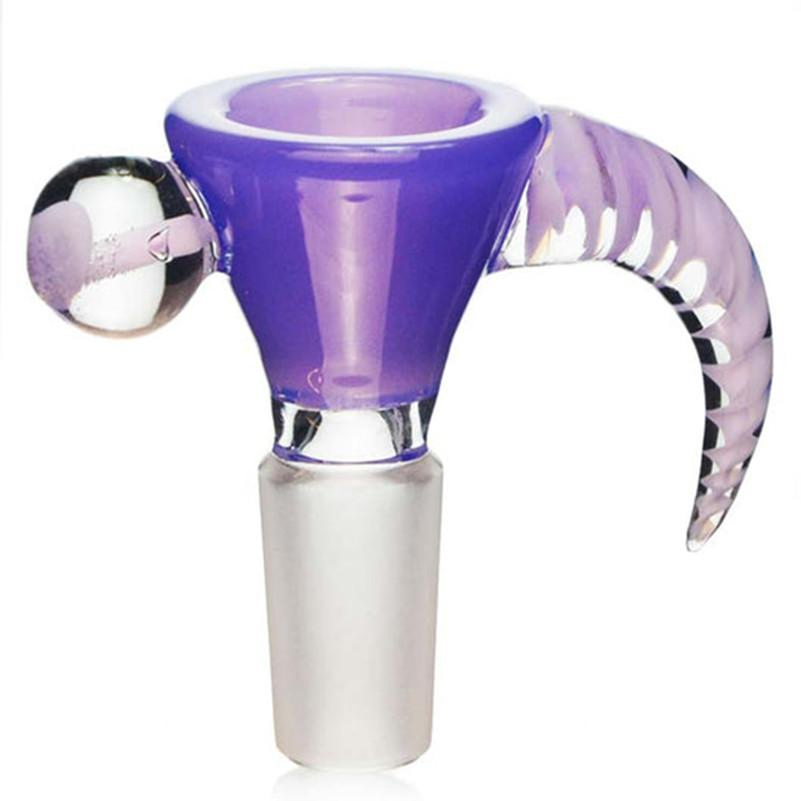 Colored Bowl Glass Dabber Smoking Accessories for Water Pipe