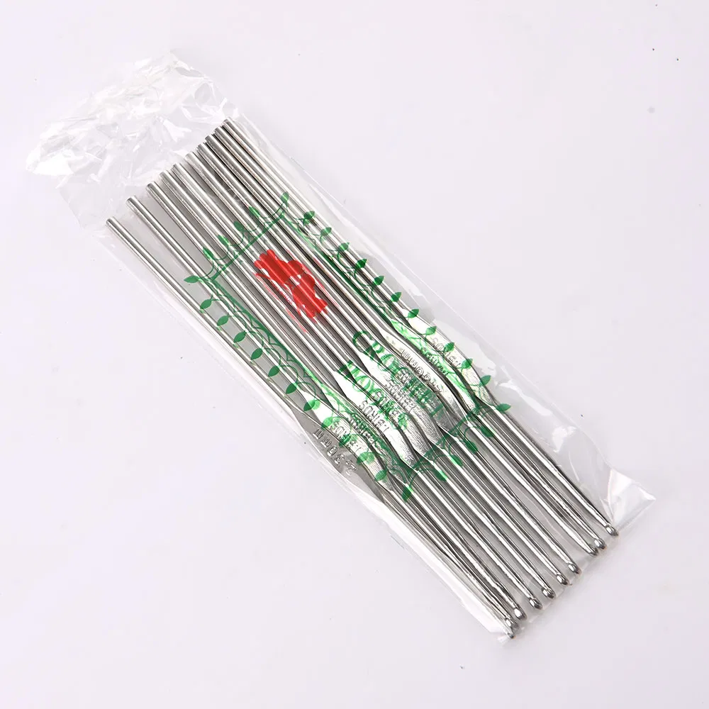Iron Material Nickle Plated Single Hook Crochet Needle for DIY