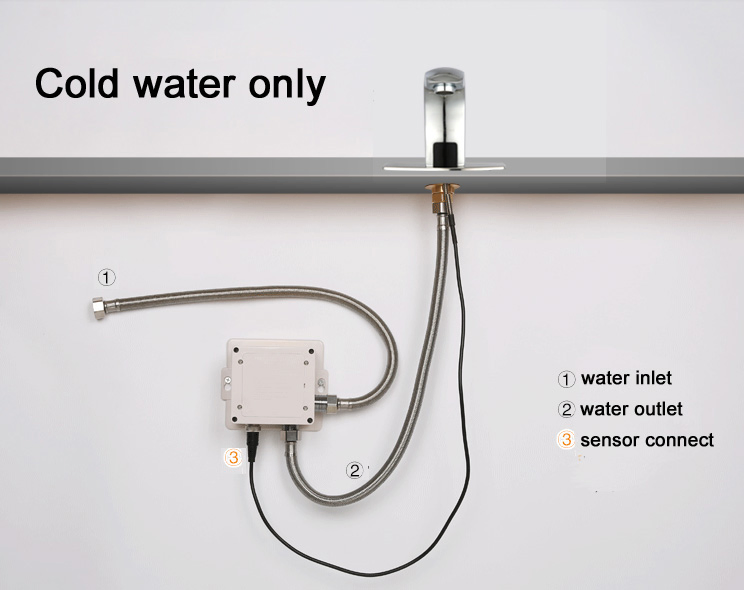 Quality Brass Automatic Faucet Chrome Finished (6008)