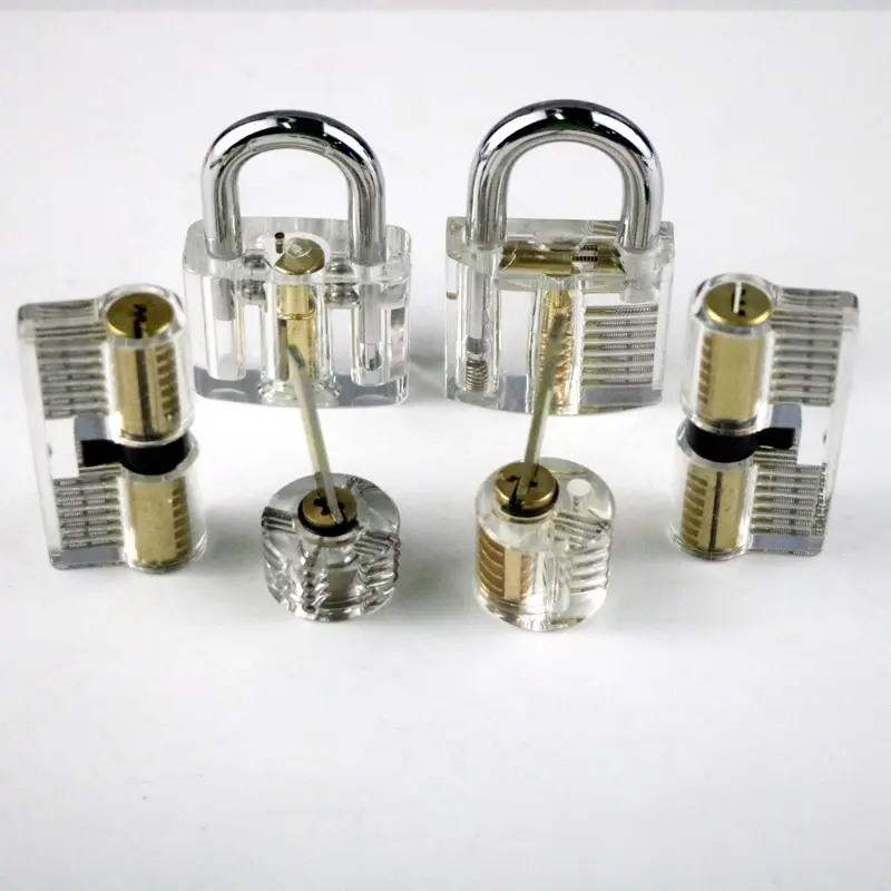 Locksmith Transparent Practice Lock Training Skill Ab Picking Set Lock