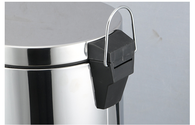 20L 30L Commercial Stainless Steel Trash Can Dustbin with Lid and Foot Pedal