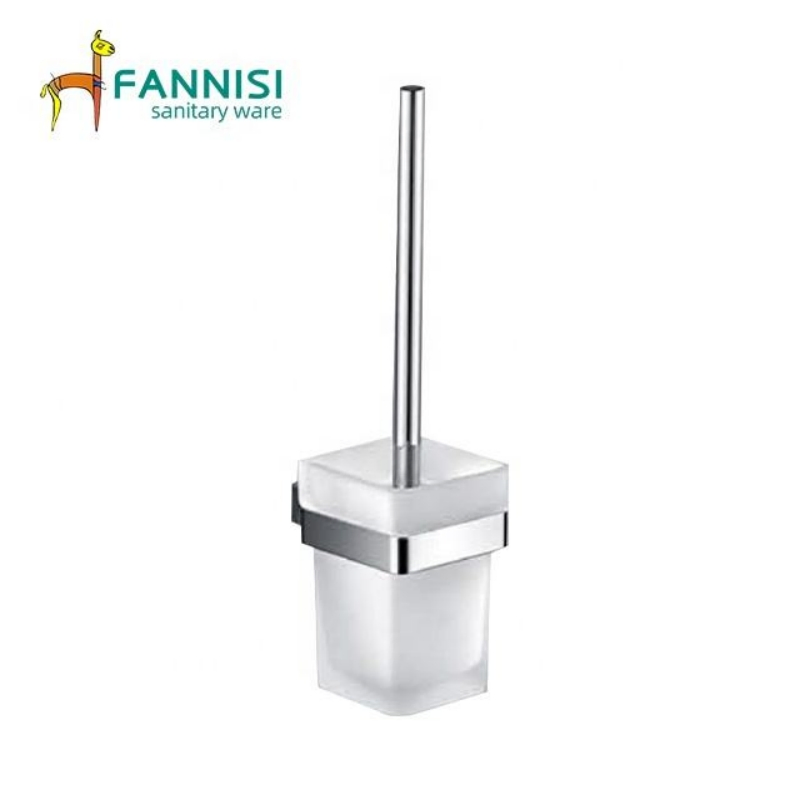 Toilet Accessories Bathroom Hardware Toilet Brush Holder Wall Mounted Stainless Steel Holder Glass Cup Bathroom Toilet Brush Holder