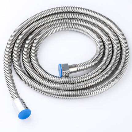Sanitary Ware Fittings Showerhead Connected Flexible Stainless Steel Bathroom Bathtub Braided Reinforced Double Lock Chrome Plated Extensible Shower Head Hose