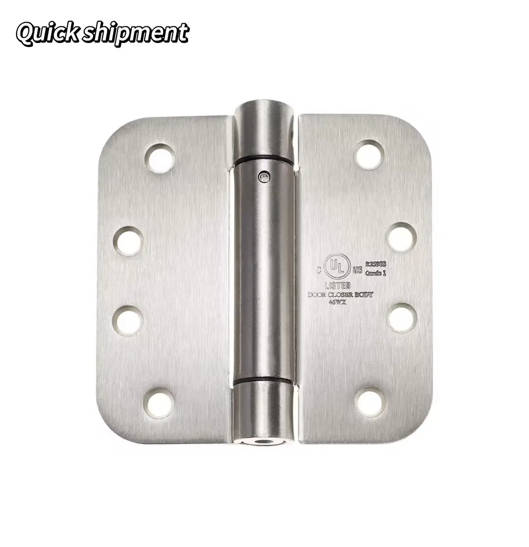 4 X 4 Inch America Style Stainless Steel Brushed Nickel Automatic Door Closer Hinge