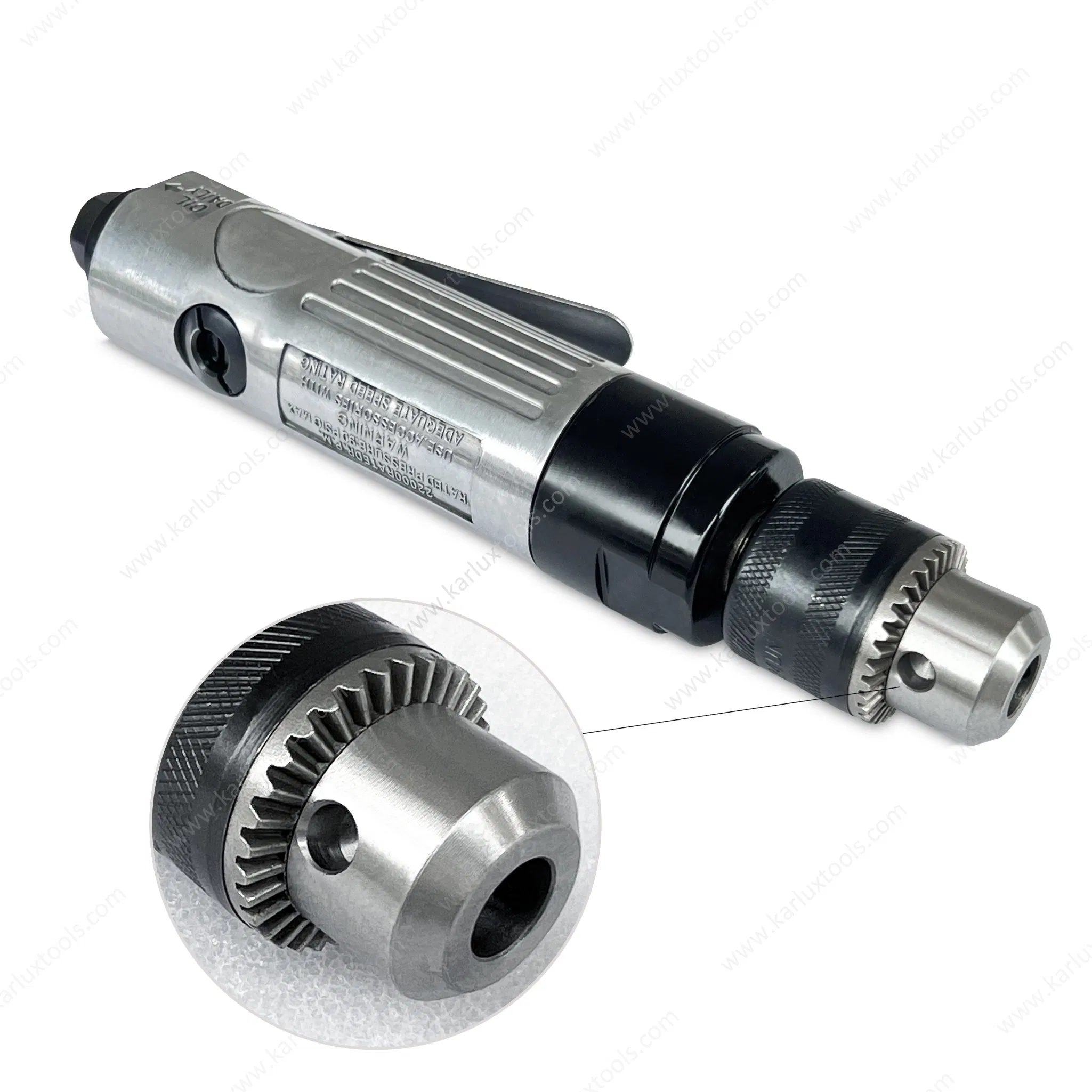 Пневматическая дрель низкооборотная прямая 3/8''