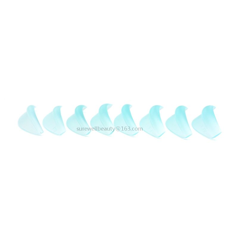 8 Size Silicone Eyelash Perming Pad for Eyelash Lifting Curler Makeup Applicator