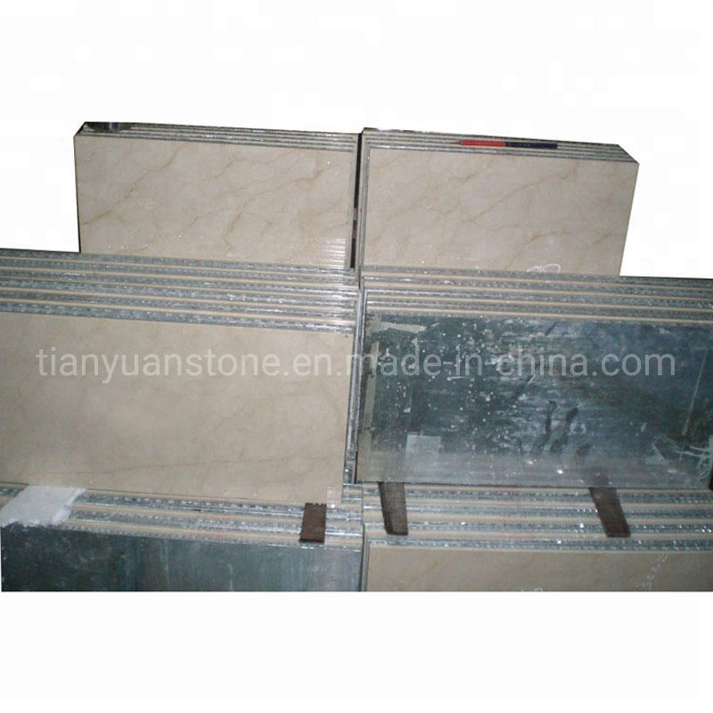 Light Emperador Marble Aluminum Honeycomb Panel Composite Wall Panel