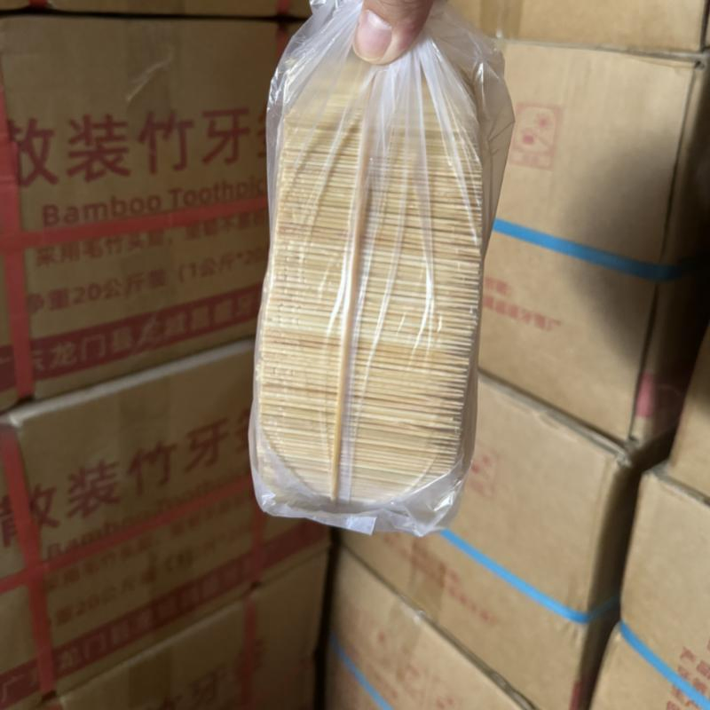 Bulk Eco Friendly Bamboo Stick Pick Toothpick 65mm*1.3mm/1.6mm/2.0mm