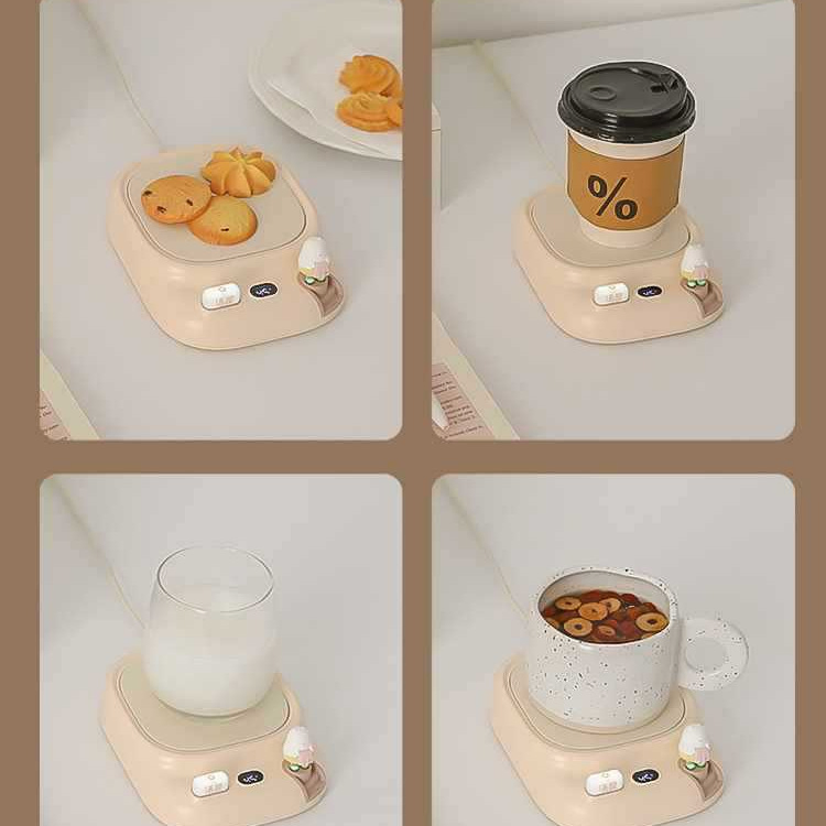 Electric 4-Speed Adjustable Rapid Heating Intelligent Constant Temperature Timer-off Warming Cup Pad Portable Kettle