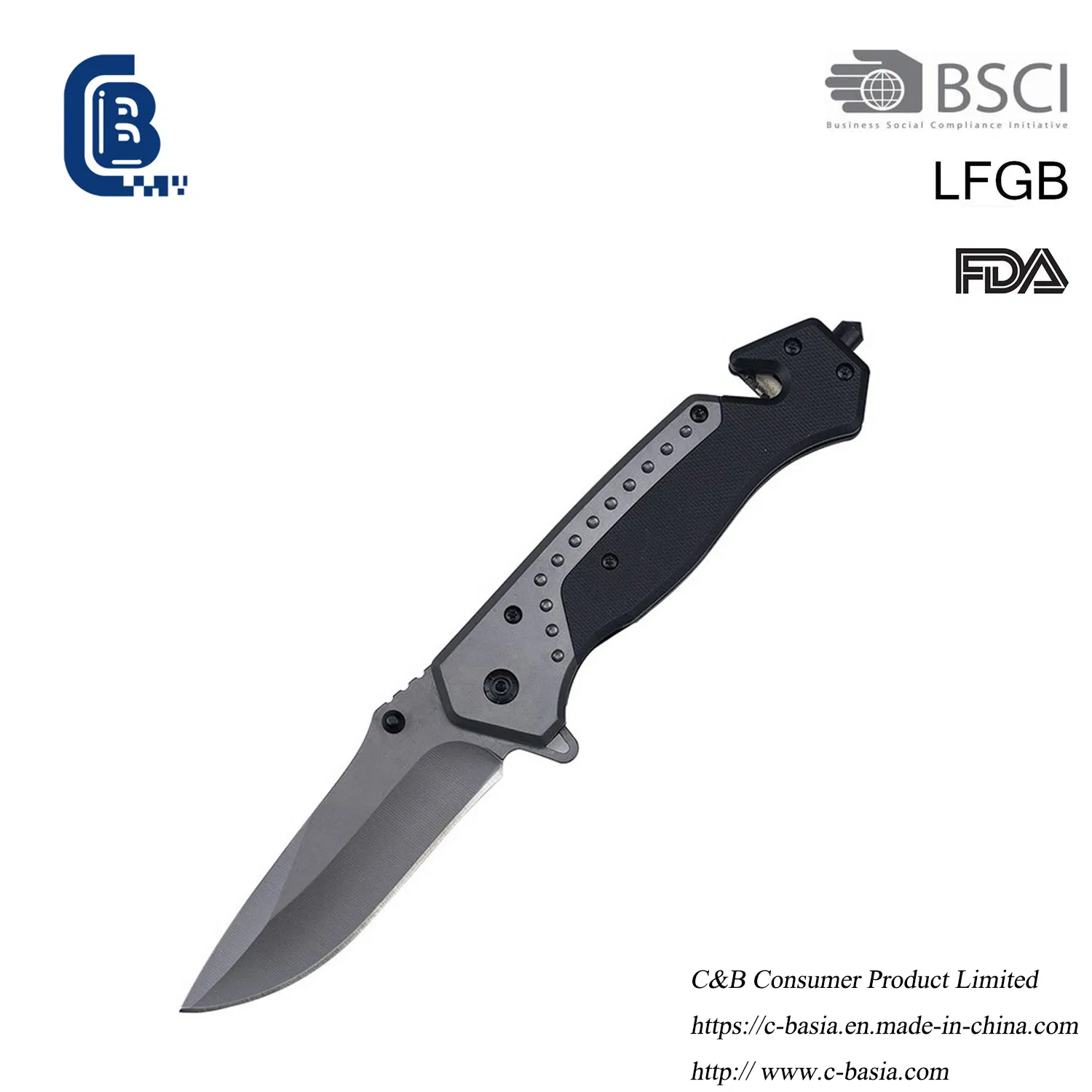 5" Folded Outdoor Tatical Hunting Survival Camping Combat Cutting Knife Hand Tool