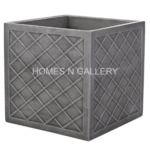 Кашпо металлическое уличное большое ручной работы античное