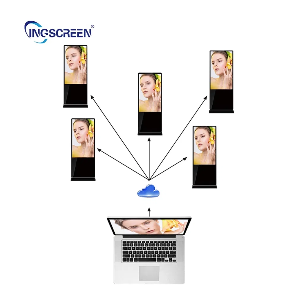 Multi-Interfaces Waterproof OEM ODM Custom Vertical LCD Advertising Screen Player