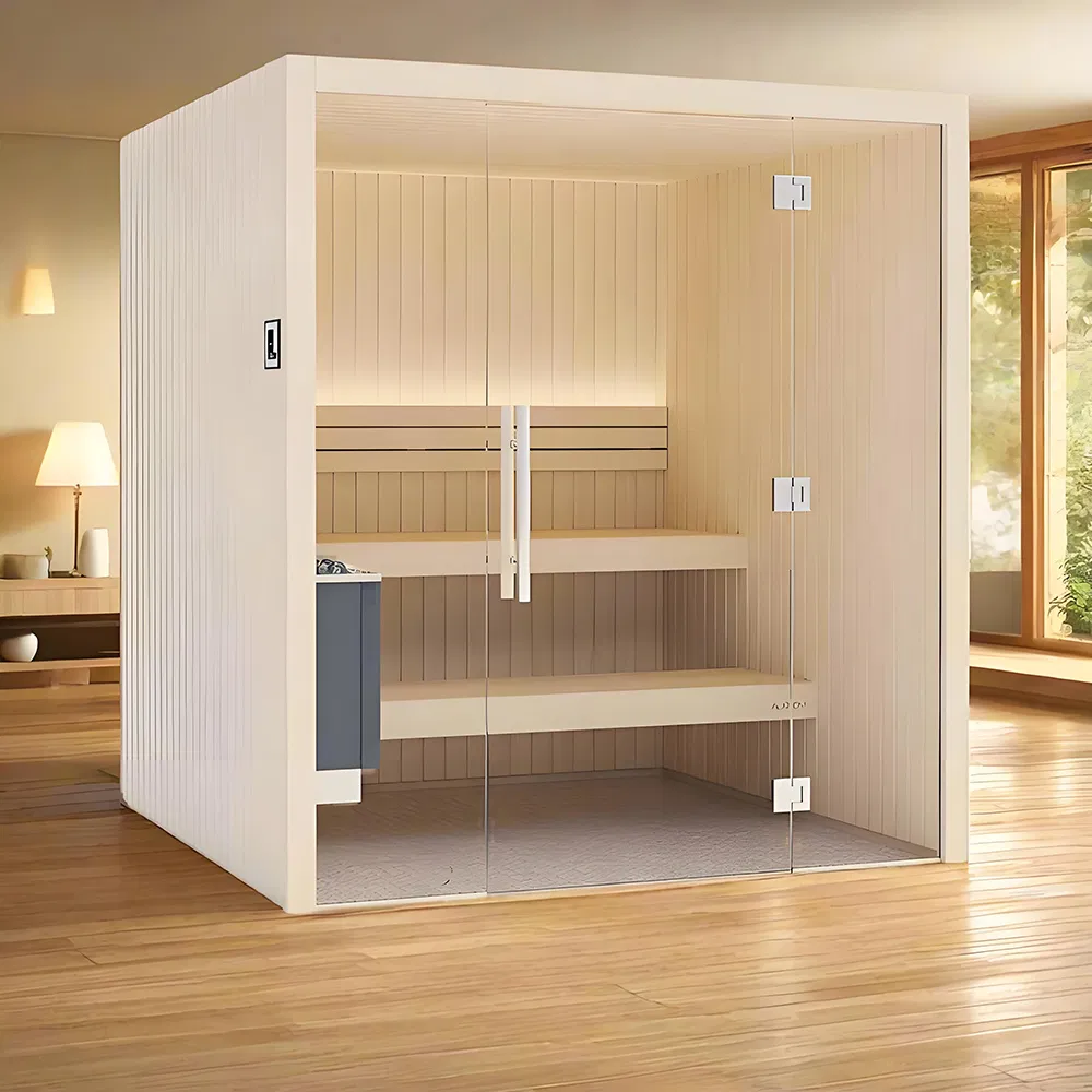 Семейная парная для дома с безопасными дверями